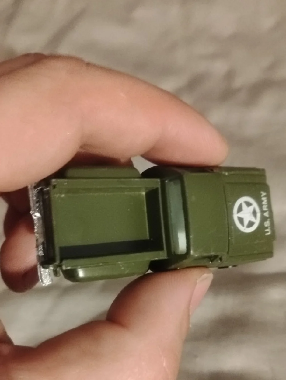 Green U.S. Army Toy Chevy Step side